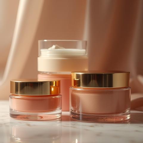 Close-up of luxury cosmetic product packaging