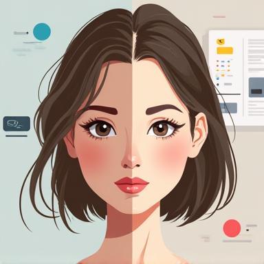 Split image showing before and after photo editing example