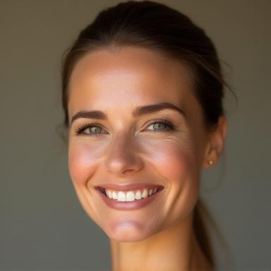 Elegant portrait of a woman smiling